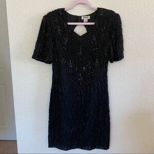 Vintage Mark & John by Gopal Black Sequence Dress